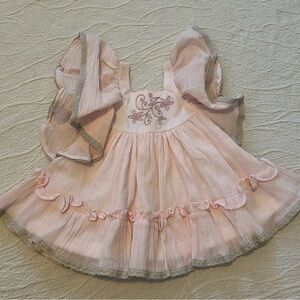 WDW Pink Ruffled Baby Dress